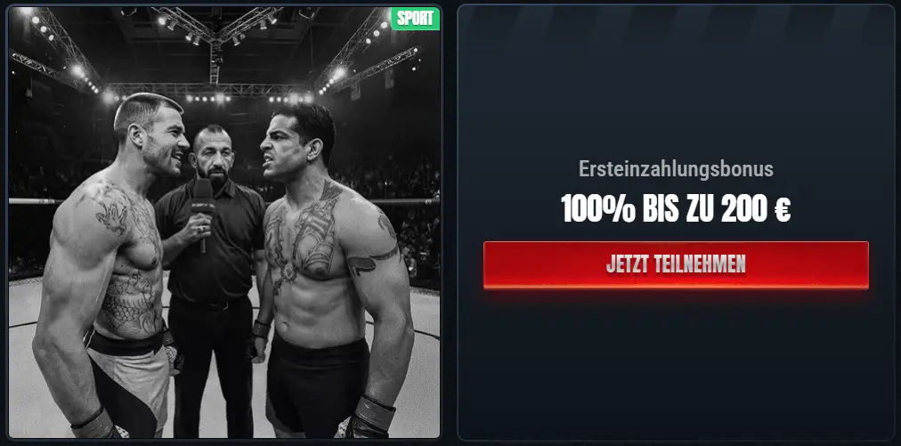 Sport-Willkommensbonus bei Glorion
